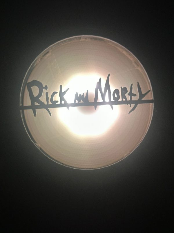 Rick And Morty Yazı 120mm - 140mm Uyumlu Masaüstü Bilgisayar Fan Kapağı