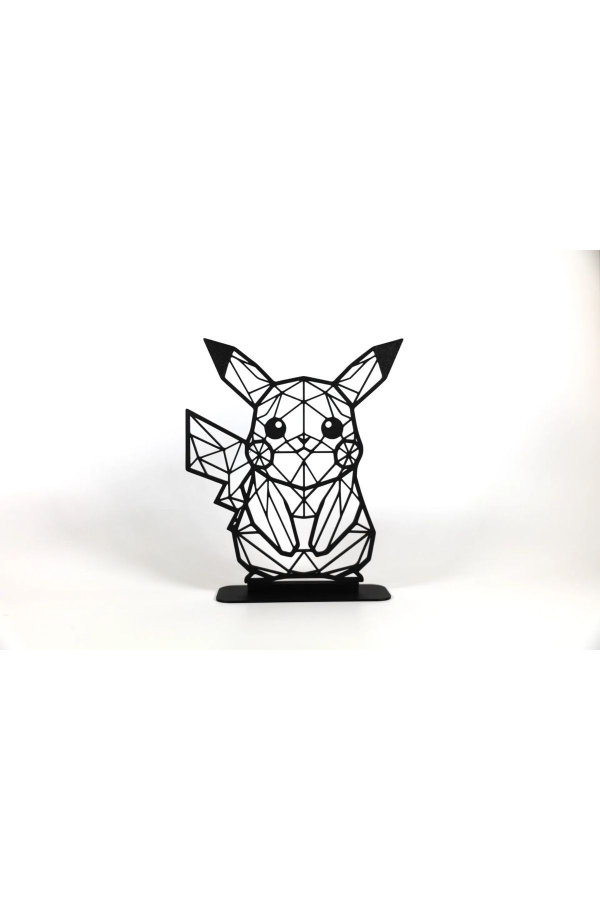 Geometric Çizim Pikachu Masaüstü Stand