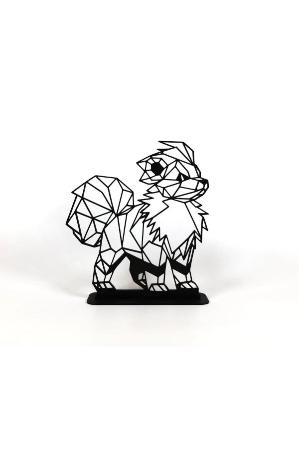 Geometric Çizim Growlithe Masaüstü Stand