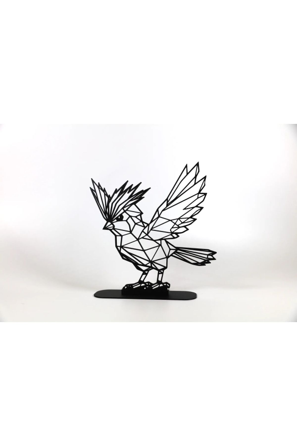 Geometric Çizim Güvercin Masaüstü Stand