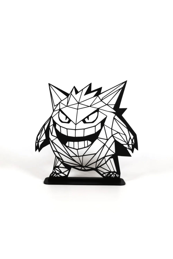 Geometric Çizim Gengar Masaüstü Stand