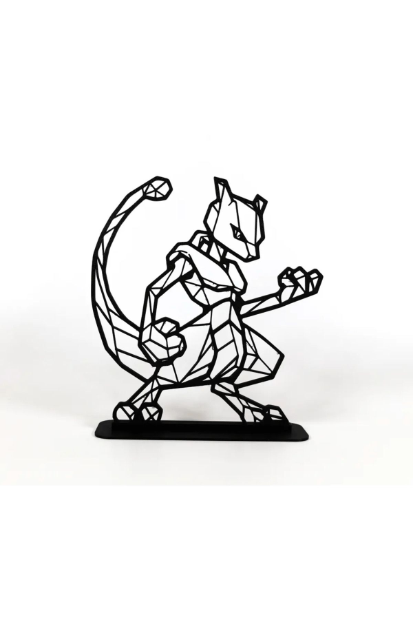 Geometric Çizim Mewtwo Masaüstü Stand