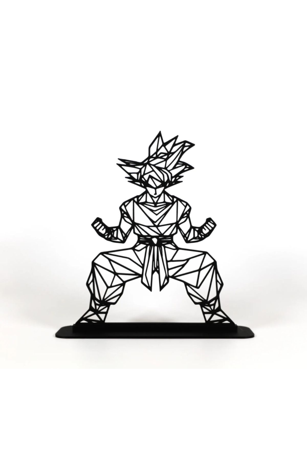 Geometric Çizim Goku Masaüstü Stand