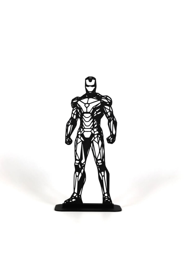 Geometric Çizim Iron Man Masaüstü Stand