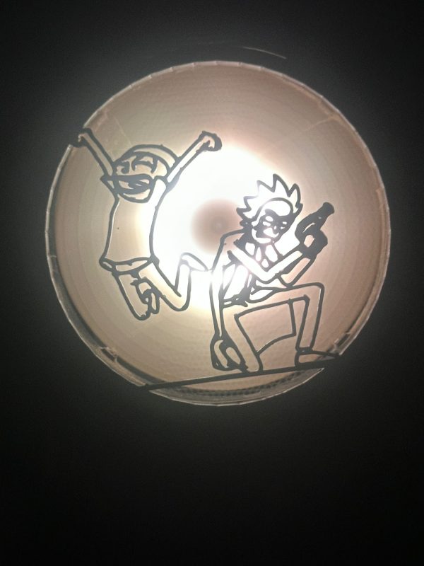 Rick And Morty 120mm - 140mm Uyumlu Masaüstü Bilgisayar Fan Kapağı