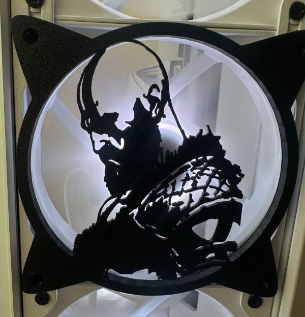 God of War Kratos 120mm - 140mm Uyumlu Masaüstü Bilgisayar Fan Kapağı