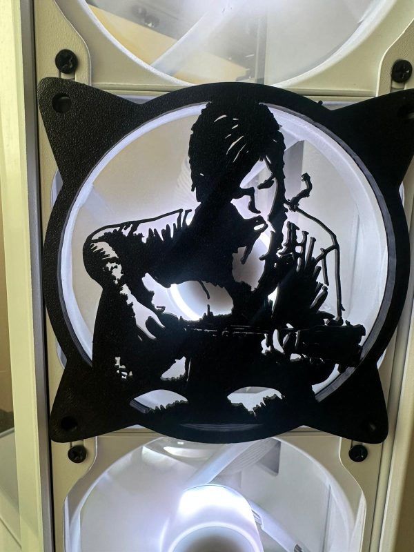Last Of Us Ellie Gitar 120mm - 140mm Uyumlu Masaüstü Bilgisayar Fan Kapağı